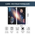 thumbnail image 3 of Outer Space Teen Boys Curtains 2 Panels 42W x 63H Rod Pocket Universe Solar System Planet Nebula Galaxy Starry Polyester Window Drapery Treatment for Bedroom Living Room, 3 of 6