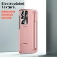 thumbnail image 2 of SaniMore Case for Samsung Galaxy S22 Ultra 6.8" 2022 with Hidden Kickstand & S Pen Slot & Stylus, Anti-scrctch Drop-proof Tough PC Backplane Anti-shock Slim Shell for Galaxy S22 Ultra, Rosegold, 2 of 7