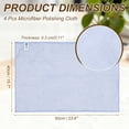 thumbnail image 2 of Uxcell 4Pcs Glass Polishing Cloth, 23.6x15.7" Microfiber Cleaning Cloths Lint & Streak Free Quickly Drying Towels for Glassware, Cars, Glasses, Phone Screens, Sunglasses, Purple, 2 of 7