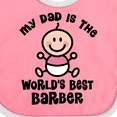 thumbnail image 4 of Inktastic My Daddy Worlds Best Barber Girls Baby Bib, 4 of 4