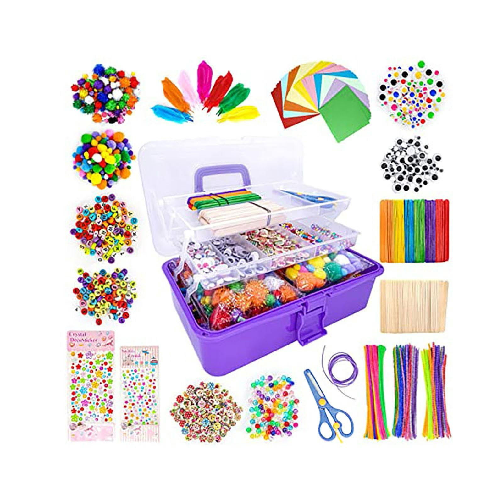 DIY Tote Box Set for Kids - Portable Craft Storage with Safe Materials for Educational Play - Perfect Gift for Ages 3-8 B
