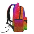 thumbnail image 3 of Easygdp Rainbow Glitter Mochila Ergonómica Versátil para Laptop - Múltiples Bolsillos, Correas Ajustables, Unisex para Escuela, Viajes y Actividades al Aire Libre-One Size, 3 of 5