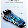 thumbnail image 3 of 36W Fast Car Charger & Case Belt Clip for iPhone 15 Pro - USB-C Power Adapter Coiled Type-C Cable Extra USB Port and Leather Holster Cover Pouch V2O for iPhone 15 Pro (6.1"), 3 of 12