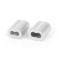 thumbnail image 4 of 1/16" Wire Rope Aluminum Sleeves Clip Fittings Cable Crimps 100 Pcs, 4 of 4