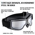 thumbnail image 2 of Gafas de motocicleta de 2 piezas estilo piloto Vintage Cruiser Scooter gafas ATV antiarañazos a prueba de polvo a prueba de viento, 2 of 5