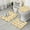 White Sunflower Leaf, variant on Beige Sunflower Handwriting Pattern Bathroom Rugs Sets 3 Piece,Toilet Cover Set,Absorbent Non Slip Bathroom Mats Sets with U-Shaped Contour Rug Toilet Rug Set