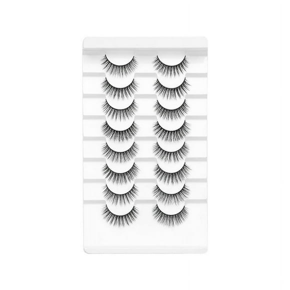nipocaio Lashes Mink False Eyelashes Natural Wispy Lashes Soft Faux Mink Lashes Fluffy False Lashes