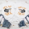 thumbnail image 4 of PAVIG He's My Trick She's My Treat Halloween Couple Matching Skeleton Tee, 4 of 7