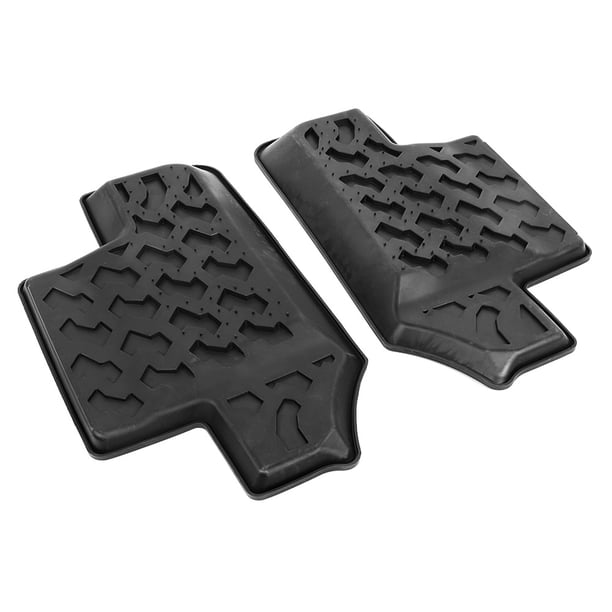 Par de Alfombrillas Traseras Almohadilla de Pie de Puerta de Goma Antideslizante Alfombra del Asiento Trasero Revestimiento Trasero del Coche Se Adapta a JK 2 Puertas 2007-2017 ANGGREK Otros