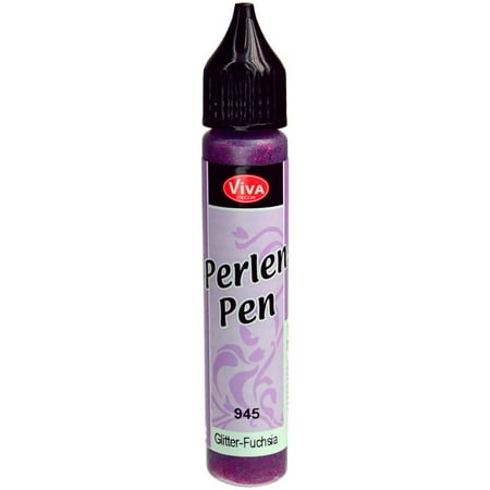 Viva Decor Pearl Pen 25ml-glitter Fuchsia