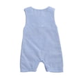 thumbnail image 4 of Gupgi Barboteuse Sans Manches pour Bébé Garçon Fille Combinaison Boutonnée Tenue Rayée, 4 of 10