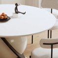 thumbnail image 4 of Dinner Coffee Dining Room Sets Round Center Luxury Study Mobiles Chair Console Dining Table Kitchen Muebles Kitchen Furniture My Lux Decor Round, 4 of 16