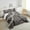 Gray Black, variant on Erosebridal Gray Black Comforter Sets, Abstract Swirl Circle Comforters & Duvets, Geometric Bedroom Decor Ultra Soft 2-Piece
