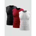 thumbnail image 4 of Gilets de Compression pour Hommes (Lot de 3) Évacuation de l'Humidité, Séchage Rapide pour Entraînement Physique, 4 of 7