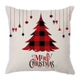 thumbnail image 1 of Funda de almohada de lino navideña, artículos para el hogar, alce, almohada de sofá, árbol de Navidad, mesita de noche, bolsa suave, cojín, 1 of 6