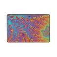 thumbnail image 7 of Surreal Colorful Fractal Rugs Doormat, Non-Slip Machine Washable Carpets Floor Door Mat , 36" x 24", 7 of 7