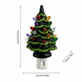 thumbnail image 2 of MInHoues Christmas Tree Night Light, 5.51x4.34" Plug in Wall Light, Decorative US Socket Cover, Plastic Holiday Nightlight for Home Wall Decor, Festive Room Lighting, 2 of 4
