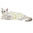 thumbnail image 3 of Cat Recovery Suit Cute Print Soft Breathable Cotton Back Closure Shirts for Small and Medium Pets S- XL, 3 of 7