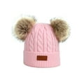 Baby's Kids Boy Girl Pom Pom Caps Winter Knitted Crochet Beanie Winter