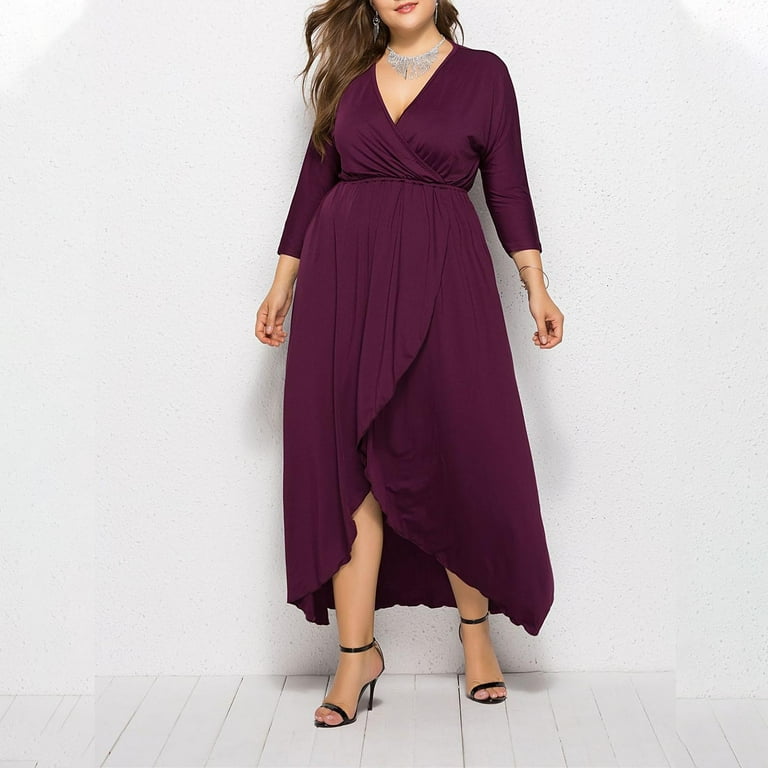 spring cocktail dress for wedding plus size Amazon.com: ZOMVA Plus Size Glitter Mesh Dress Petal 3/4 Sleeve Round Neck Wedding Guest Cocktail Party Midi Dresses, New Black, 0X : Clothing, Shoes & Jewelry