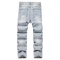 thumbnail image 5 of Men's Jeans Spring Summer Fashion Holes Casual Loose Popular Jeans Denim Trousers Full Length Pants Jeans for Men, 5 of 8