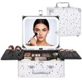 thumbnail image 1 of Bolsa de maquillaje Relavel con espejo LED Funda de viaje Estrella brillante, 1 of 8