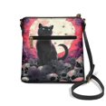 thumbnail image 2 of Kuiaobaty Kitten Skull Dasiy Spider Print Crossbody Bag for Women, Trendy Multi Pocket Vegan Leather Crossbody Purse with Adjustable Strap, Lightweight Shoulder Handbag for Halloween, 2 of 7