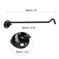 thumbnail image 3 of Unique Bargains 8' Cabin Hook Latch 201 Stainless Steel with Screws Black, 3 of 5