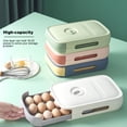thumbnail image 3 of Hyasfey Egg Storage Box Drawer Design Large Capacity Anti-Collision Groove Moisture-Proof Kitchen Egg Carton Storage Organizer, 3 of 8