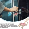 thumbnail image 2 of Miangastore Elephant Keychain Sparkling Crystal Key Ring Charm Jewelry Big Ears Elephant Key Chain, 2 of 8