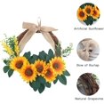 thumbnail image 2 of Corona Hayysy para puerta delantera, coronas artificiales de otoño de 11 pulgadas para decoración de porche delantero, corona de primavera y verano para ventana de pared, decoración del hogar Vhermosa Decoración, 2 of 7