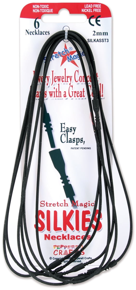 Stretch Magic Silkies Necklaces 2mm 6 