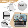 thumbnail image 6 of Renewold Toaster Oven Protector Stain-Resistant Polyester Smart Oven Air Fryer Protective Case with Accessory Pockets Home Kitchen Decoration, 22.5 x 18.5 x 13 Inches, Cow Flower Oil-painting, 6 of 7