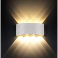 thumbnail image 1 of Luz de pared LED de 8w, blanco cálido, aluminio de 3000k, moderna para sala de estar, dormitorio, pasillo, escalera (blanco cálido-8w), 1 of 5
