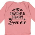 thumbnail image 4 of Inktastic Grandma Grandpa Love Me Arrow Boys or Girls Long Sleeve Baby Bodysuit, 4 of 5