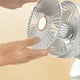thumbnail image 4 of Ventilador con Clip de 6 Pulgadas, 1200 MAh, Recargable por USB, Fuerte Energía Eólica, Mini Ventilador Silencioso y Conveniente para Oficina de Escritorio, Azul, 4 of 10