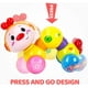 thumbnail image 4 of Juguetes para bebés de 6 a 12 meses Juguete musical Press and Go Inchworm con cara iluminada Caterpillar Crawling Juguetes educativos para bebés de 12 a 18 meses, juguetes para niñas de 1 año Adepaton WMZL-1189, 4 of 8