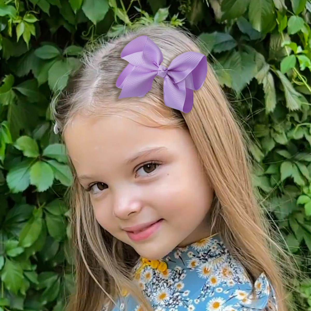 JoyBowie 24pcs Hair Bows Set, 12pcs 3In & 12pcs 4.5In Grosgrain Ribbon Alligator Clips for Girls