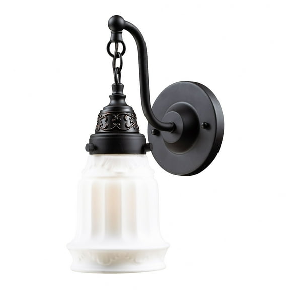 Elk Home 5-Inch Wide Quinton Parlor Sconce, Traditional, Oiled Bronze