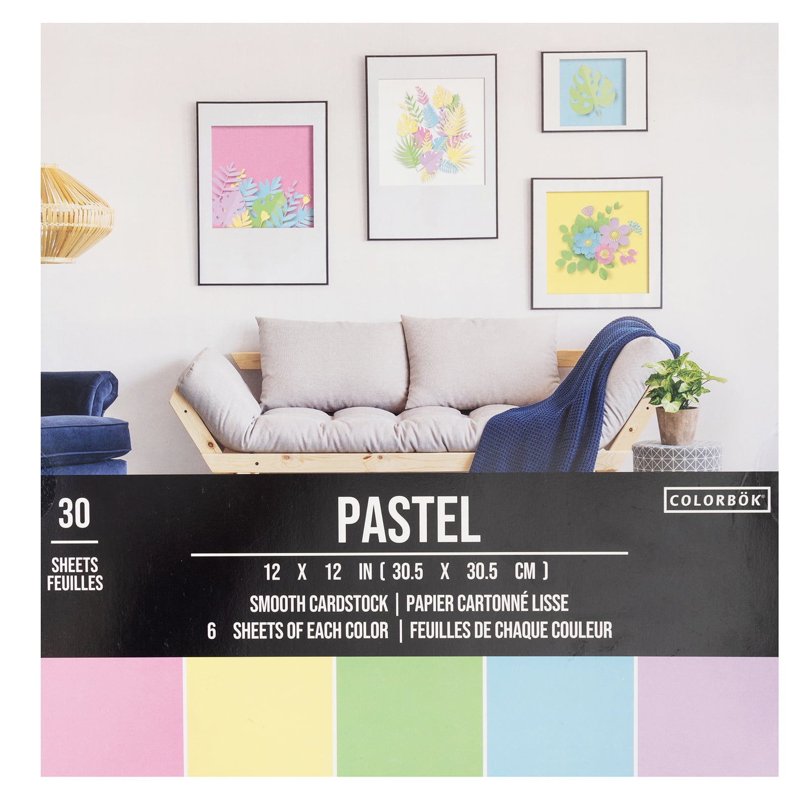 Colorbok 12" Smooth Cardstock Pastel Pad