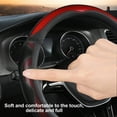 thumbnail image 4 of Honeycomb Leather Car Steering Wheel Cover, Non-Slip Universal Wheel Protector for Men and Women, Fashionable D-Shaped Grip, Comfortable Anti-Slip Interior Accessory, 4 of 7