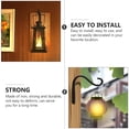 thumbnail image 2 of Black Iron Plant Wall Hook for Storage Simple and Practical Retro Design Easy to Install 4 Pieces, 2 of 8