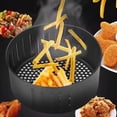 thumbnail image 4 of NFTIGB Fryer Basket 2.6L Steel Non Stick Reusable Drainer Basket Universal Air Fryer Accessories for Frying Baking Grilling Black 7.5x3.7 inches / 19x9.3 cm Professional Replacement Part, 4 of 9