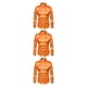 thumbnail image 3 of Minnieouse Camisa transpirable para hombre Satén con mangas largas - Trabajo Boda o hogar Camisa para hombre Manga larga formal Naranja grande S Type1 NO1, 3 of 6