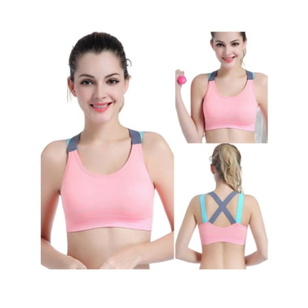 

luethbiezx Seamless Sports Bra Yoga Mat Stretch Fitness Vest Ladies Vest