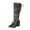 Green, variant on Wyzesi Knee High Boots Women Platform No Heel Europea and America foreign Trade Autumn and Winter Women's Boots Bohemian Contrasting Color Thick Heel High Top Boots Western Mid Boots