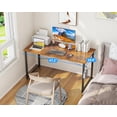 thumbnail image 5 of Sofanext 48 Inch Large Computer Desk, Study Writing Table for Large Spaces, Simple Home Office Desks with Headphone Hooks, Vintage, 5 of 5