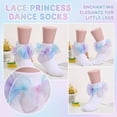 thumbnail image 4 of Big Ruffle Socks Double Lace Turn Cuff Girls Lace Princess Dance Socks with Ruffle Trim Breathable Cotton Frilly Cute Bobby Dress Sock for Kids, 4 of 5