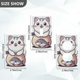 thumbnail image 7 of Yayeee Blank Wall Plate Cover 1-Gang 4.5"x2.7" Home Unused Decorative Outlet, White Cute Cat, 7 of 7