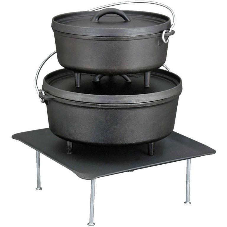 Hand Forged Horseshoe Dutch Oven Cooking Stand / Trivet Height Adjustable 2  Sets of Bolts Included REDUCED SHIPPING 